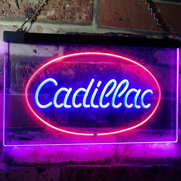 Cadillac Dual LED Neon Light Sign